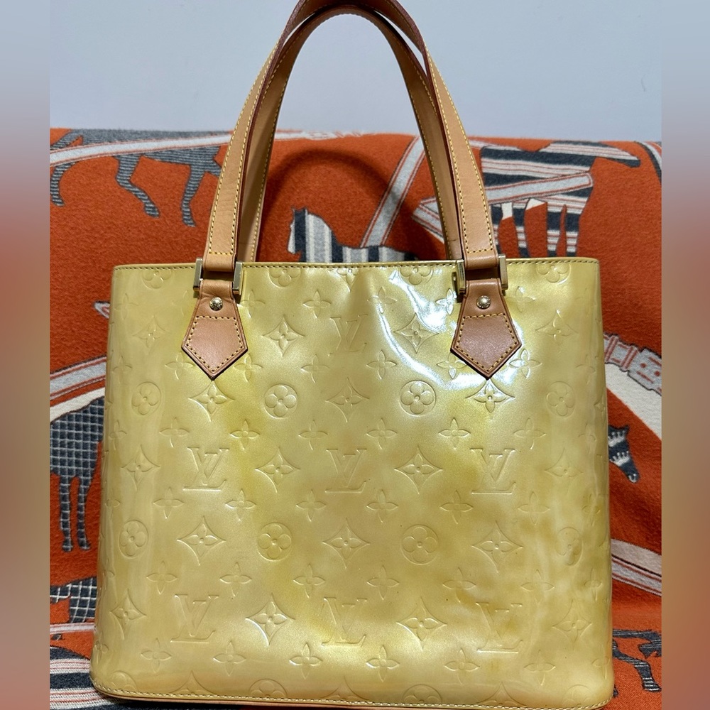 LOUIS VUITTON ❤️🌟 VERNIS HOUSTON ZIPPERED TOTE BAG ⭐️